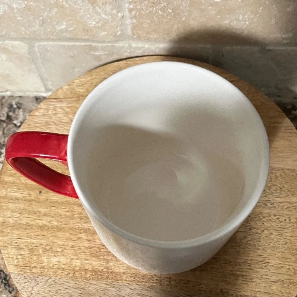 Red and White Fall Leaf 🍂 Coffee Mug - Picture 4 of 4